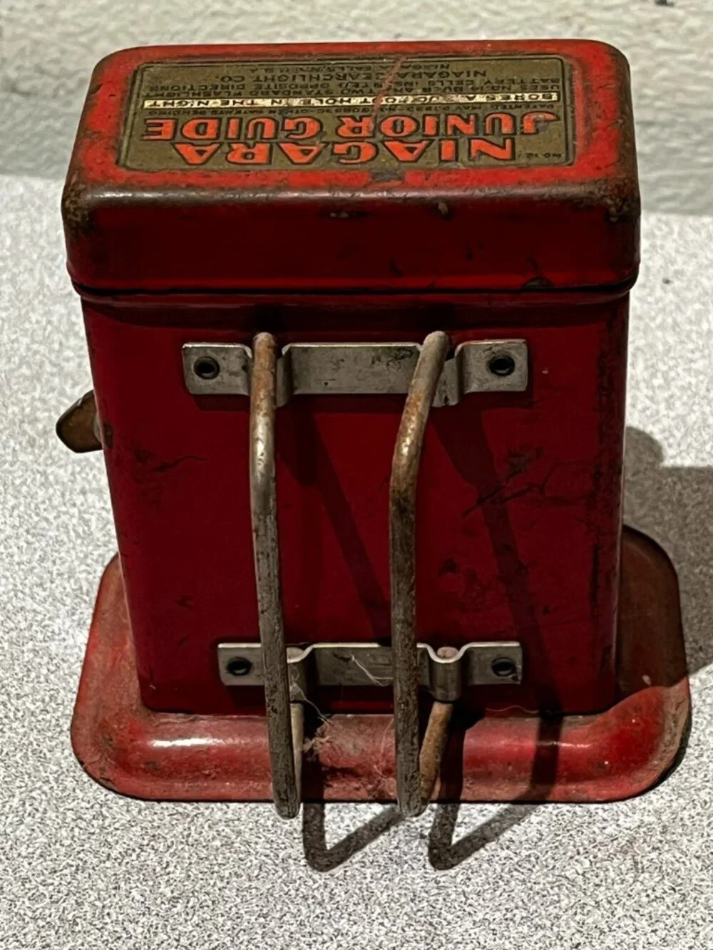 Vintage Flashlight Niagara Junior Guide Niagara Falls NY W Sticker Lamp Lantern